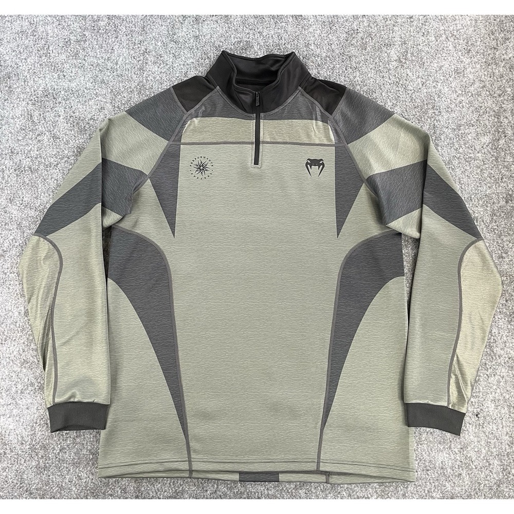 UFC Venum Performance Stone Winter Dry Tech Long Sleeve Shirt Mens L - See Desc